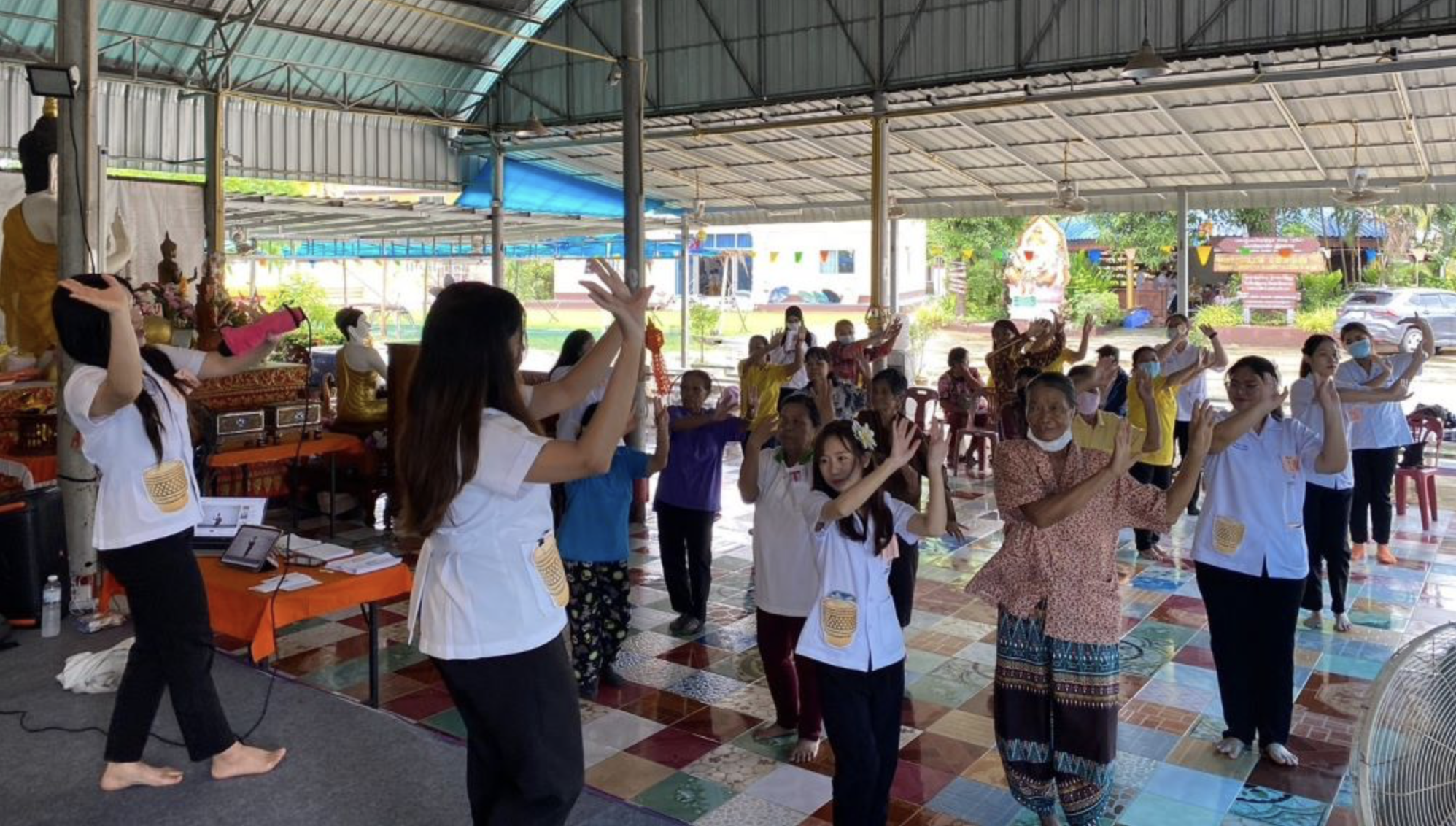 Physical Therapy Team from AHS UP conducting sub-activities at Maeka vicinity, Muang County