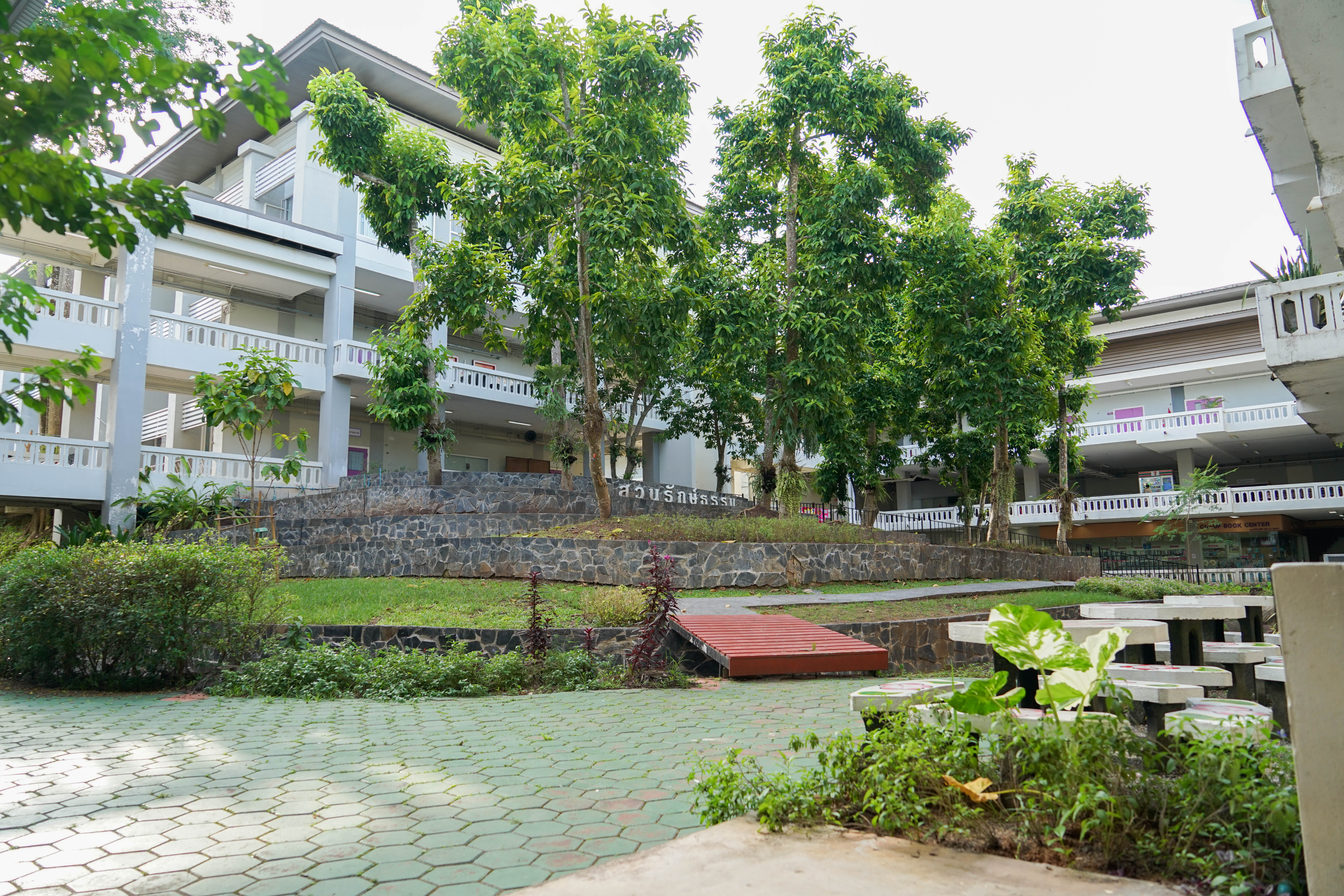 Indoor green space with plants, University of Phayao