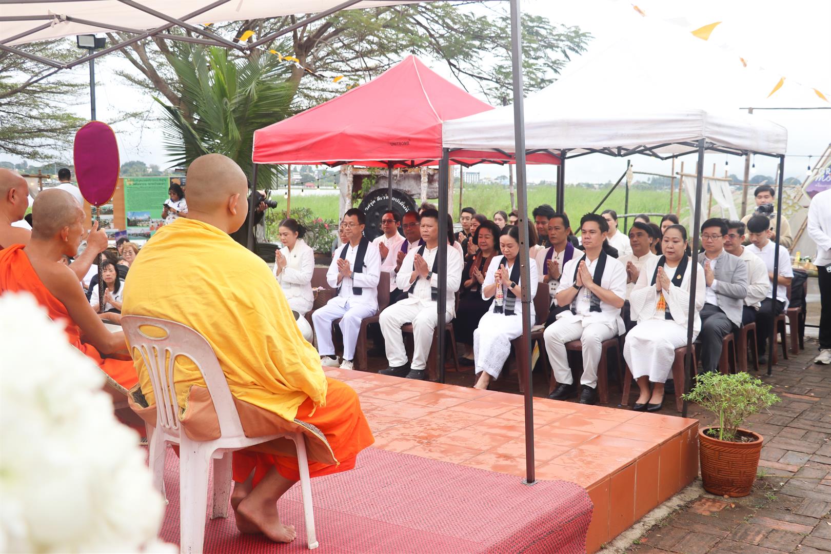 Monk-led ceremony at Wat Tilok Aram for Moments of Remembrance