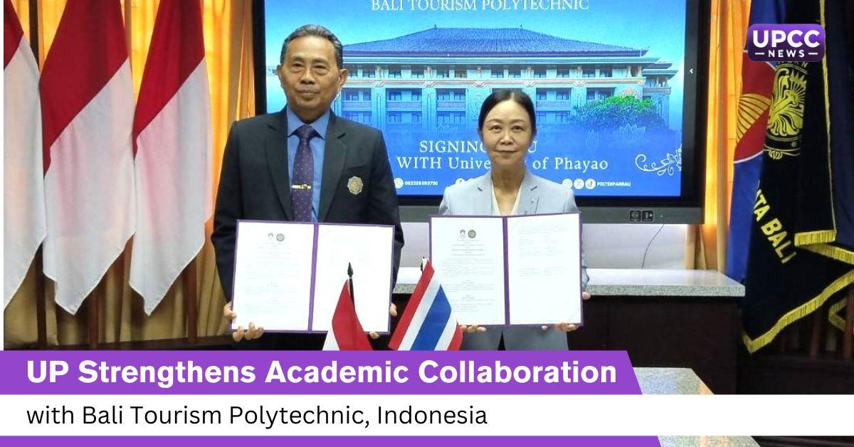 MOU signing ceremony between University of Phayao and Bali Tourism Polytechnic, Indonesia