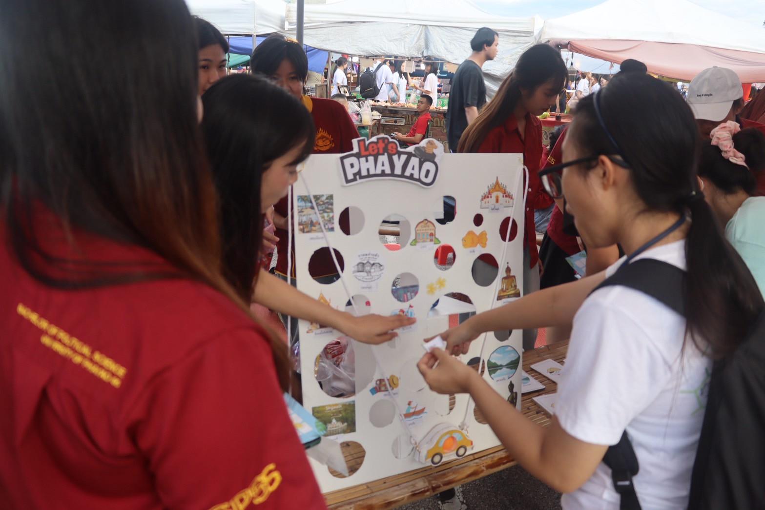 Political Science students presenting local governance innovations at the Next-Gen Phayao Platform