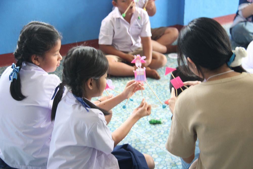 Allied Health Volunteer Community Development Project activity with children