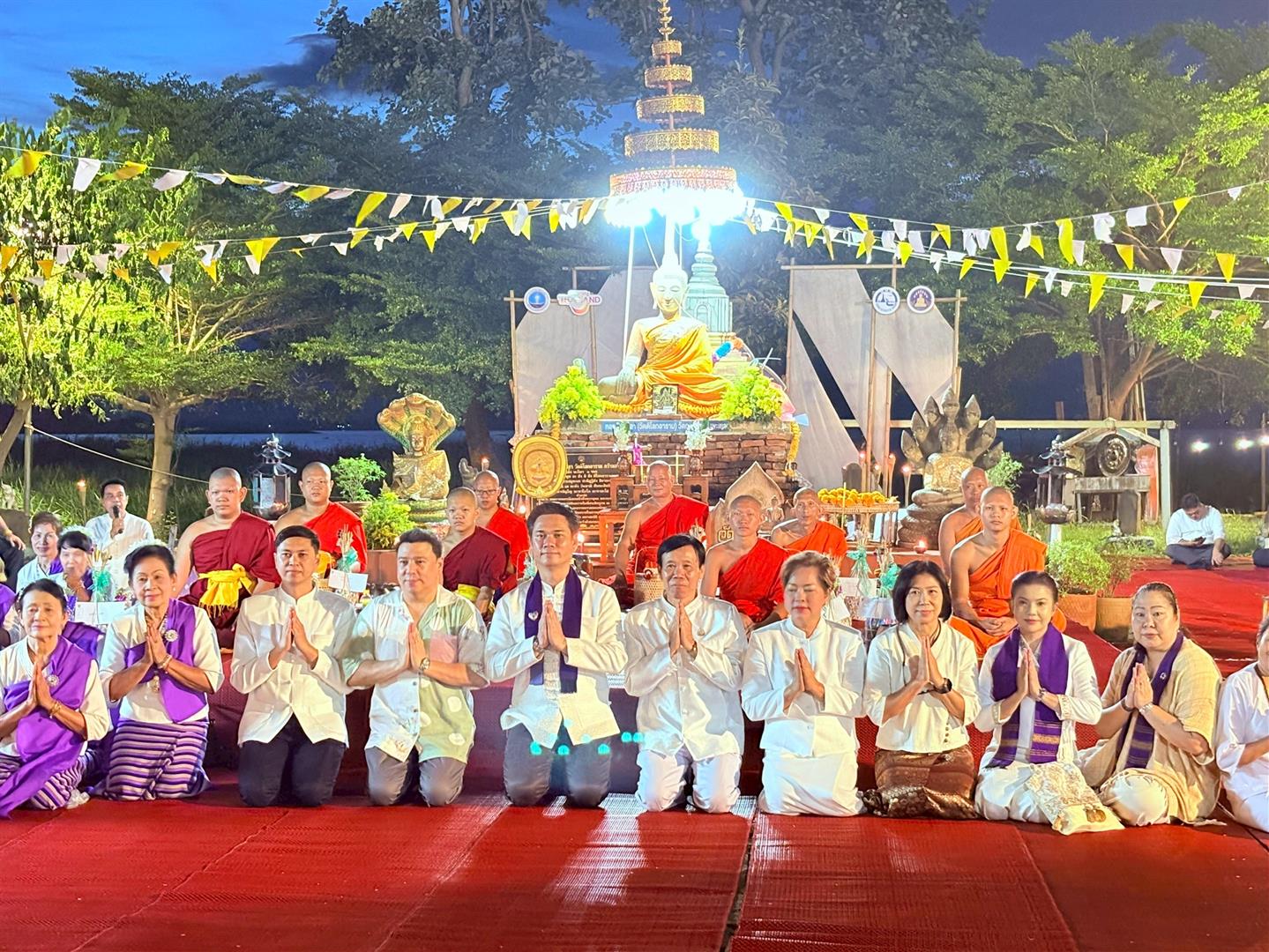 University community members in traditional attire during a cultural heritage ceremony