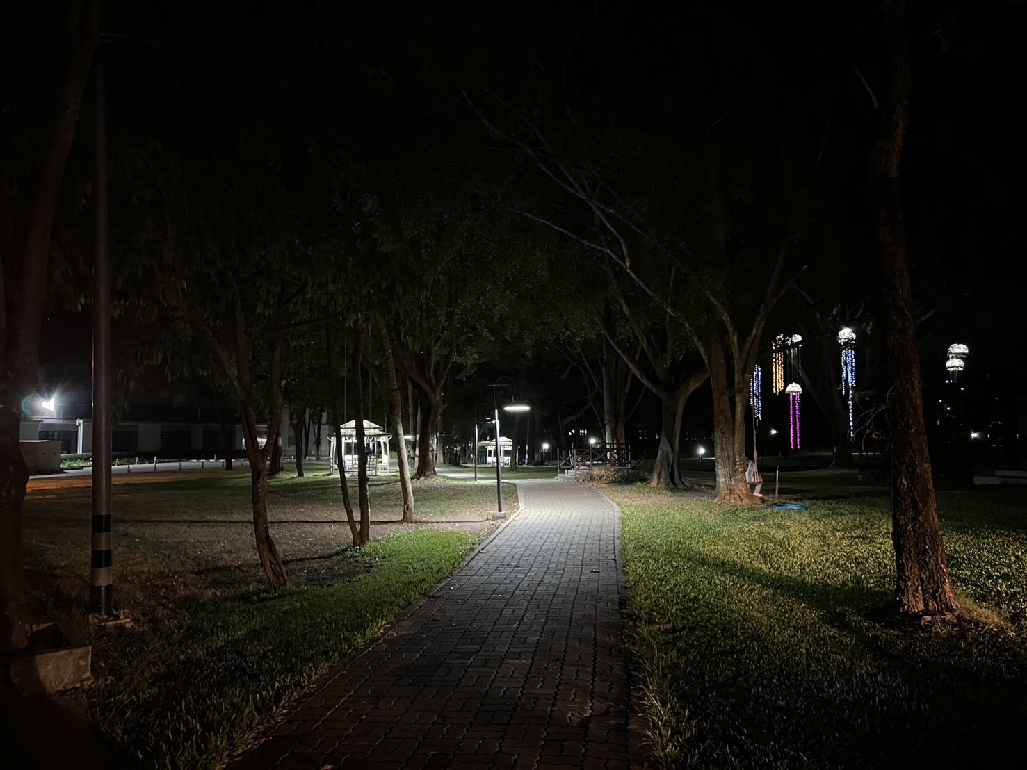Street lamp for pedestrian at night