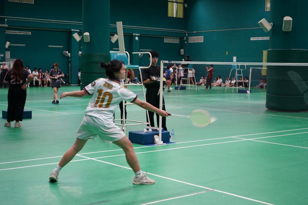 Badminton match at the 25th Medical Technology–Allied Health Sciences Games