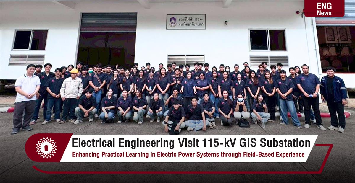 Electrical Engineering students visiting the 115-kV GIS Substation