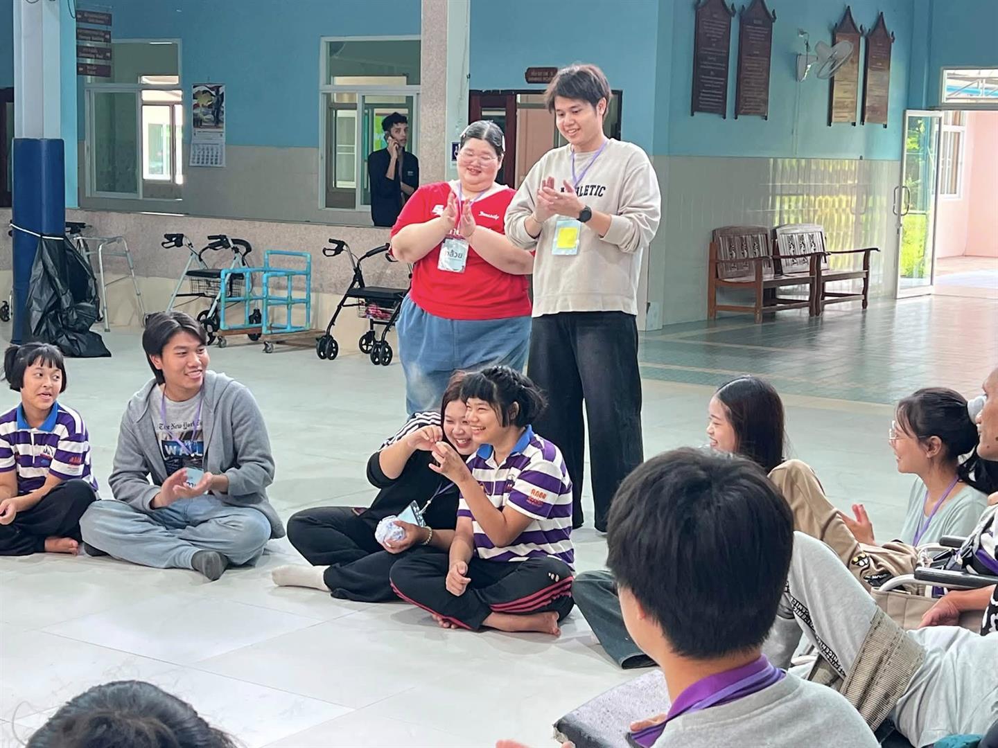 BCA Student Council members at the Give To Grow activity with children at the Camillian Social Center